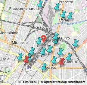 Mappa Via Sammartini L.go S. Valentino, 20125 Milano MI, Italia (1.0635)