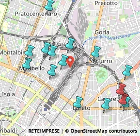 Mappa Via Sammartini L.go S. Valentino, 20125 Milano MI, Italia (1.13867)