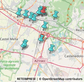 Mappa Via Gioacchino Rossini, 25010 San Zeno Naviglio BS, Italia (3.91643)