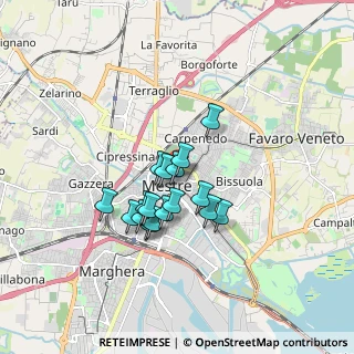 Mappa Via Caneve, 30174 Venezia VE, Italia (1.24882)