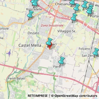 Mappa Via G. Puletti, 25020 Flero BS, Italia (3.4225)