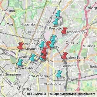 Mappa Via Popoli Uniti, 20125 Milano MI, Italia (1.69214)