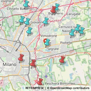 Mappa Via Guglielmo Marconi, 20054 Segrate MI, Italia (5.84353)