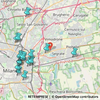 Mappa Via Guglielmo Marconi, 20054 Segrate MI, Italia (5.43)