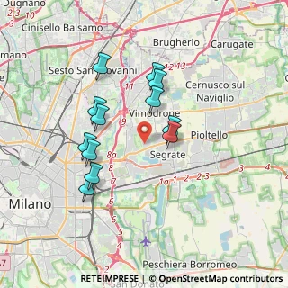 Mappa Via Guglielmo Marconi, 20054 Segrate MI, Italia (3.18417)