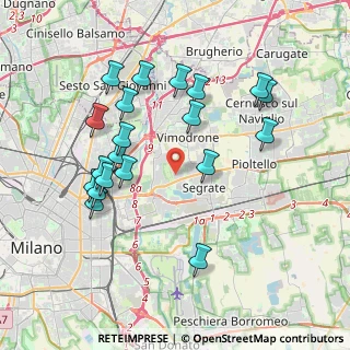 Mappa Via Guglielmo Marconi, 20054 Segrate MI, Italia (3.897)