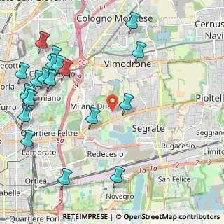 Mappa Via Guglielmo Marconi, 20054 Segrate MI, Italia (2.8325)