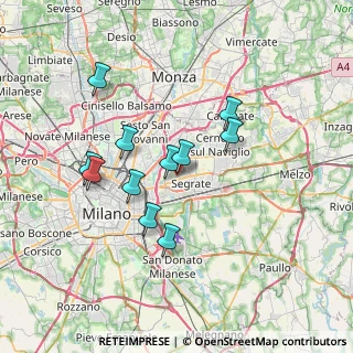 Mappa Via Guglielmo Marconi, 20054 Segrate MI, Italia (6.15455)