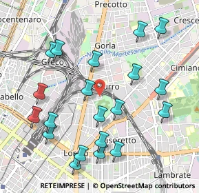 Mappa 20127 Milano MI, Italia (1.1185)