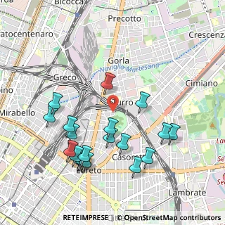 Mappa 20127 Milano MI, Italia (1.0695)