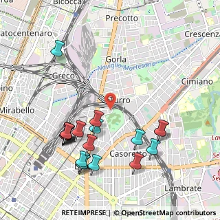 Mappa 20127 Milano MI, Italia (1.1335)