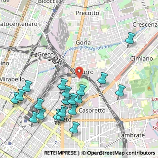 Mappa 20127 Milano MI, Italia (1.2425)
