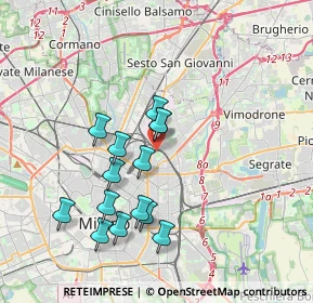 Mappa 20127 Milano MI, Italia (3.36714)
