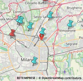 Mappa 20127 Milano MI, Italia (6.13571)