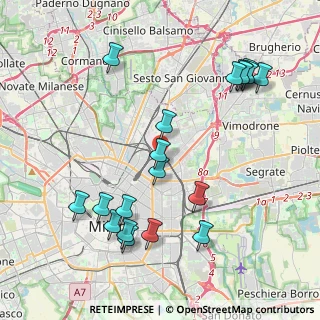 Mappa 20127 Milano MI, Italia (4.55737)