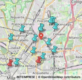 Mappa 20127 Milano MI, Italia (1.88667)