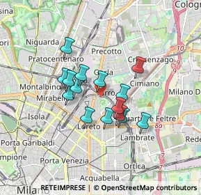Mappa 20127 Milano MI, Italia (1.28333)