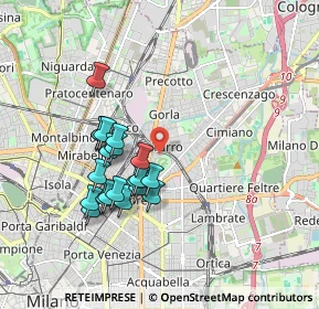 Mappa 20127 Milano MI, Italia (1.6105)