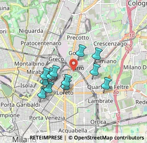 Mappa 20127 Milano MI, Italia (1.50333)