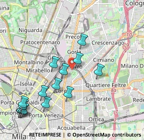 Mappa 20127 Milano MI, Italia (2.36333)