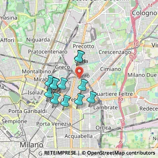 Mappa 20127 Milano MI, Italia (1.52167)