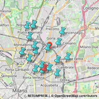 Mappa 20127 Milano MI, Italia (1.956)
