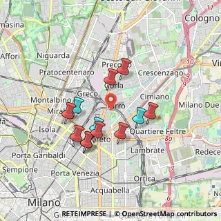Mappa 20127 Milano MI, Italia (1.50833)