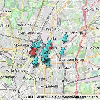 Mappa 20127 Milano MI, Italia (1.3675)
