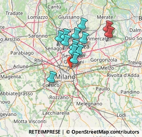 Mappa 20127 Milano MI, Italia (10.45231)