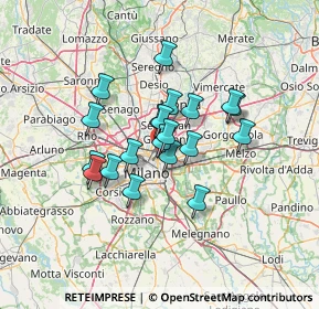 Mappa 20127 Milano MI, Italia (9.7925)