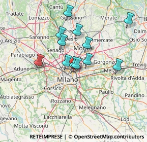 Mappa 20127 Milano MI, Italia (11.67167)
