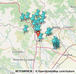 Mappa Via Aldo Balla, 10016 Montalto Dora TO, Italia (11.69368)