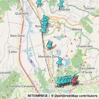 Mappa Via Aldo Balla, 10016 Montalto Dora TO, Italia (2.8595)