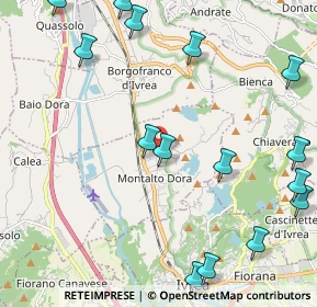 Mappa Via Aldo Balla, 10016 Montalto Dora TO, Italia (2.82733)