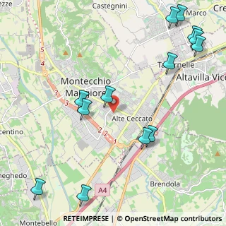 Mappa Via II Giugno, 36075 Montecchio Maggiore VI, Italia (2.81077)