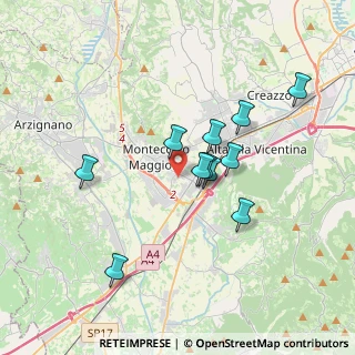 Mappa Via II Giugno, 36075 Montecchio Maggiore VI, Italia (3.06545)