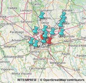Mappa 20159 Milano MI, Italia (9.73308)