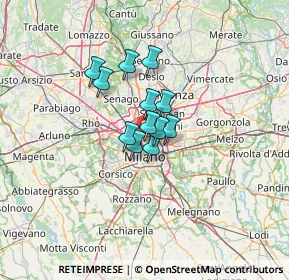 Mappa 20159 Milano MI, Italia (7.4225)