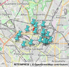 Mappa 20159 Milano MI, Italia (1.36941)
