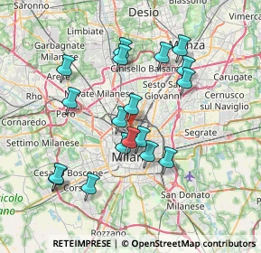 Mappa 20159 Milano MI, Italia (6.84833)