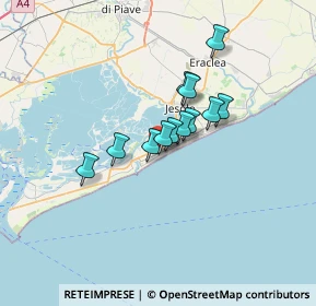 Mappa Via Vincenzo Monti, 30016 Lido di Jesolo VE, Italia (4.3425)