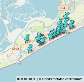 Mappa Via Luigi Ceolotto, 30016 Lido di Jesolo VE, Italia (1.4255)