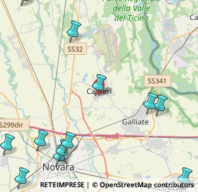 Mappa Strada Privata Dottor Josè Vandoni, 28062 Cameri NO, Italia (6.285)