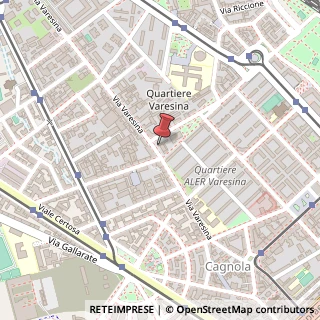 Mappa Via Varesina, 46, 20156 Milano, Milano (Lombardia)
