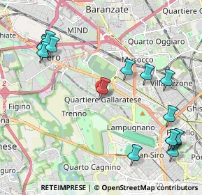 Mappa Centro Commerciale Bonola, 20151 Milano MI, Italia (2.54533)