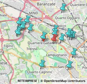 Mappa Centro Commerciale Bonola, 20151 Milano MI, Italia (2.04789)