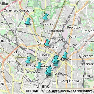 Mappa Via Privata Sarno, 20124 Milano MI, Italia (2.155)