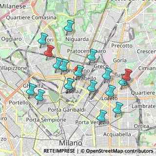 Mappa Marche, 20159 Milano MI, Italia (1.87389)