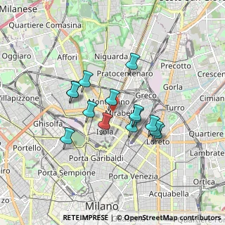 Mappa Marche, 20159 Milano MI, Italia (1.38714)