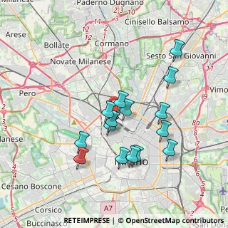 Mappa Via Privata Levico, 20158 Milano MI, Italia (3.35867)